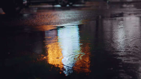 雨夜街景