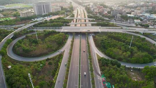 航拍城市立交桥景观合集