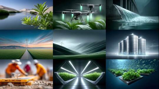 科技赋能现代农业发展绿色生态智慧农业高清在线视频素材下载