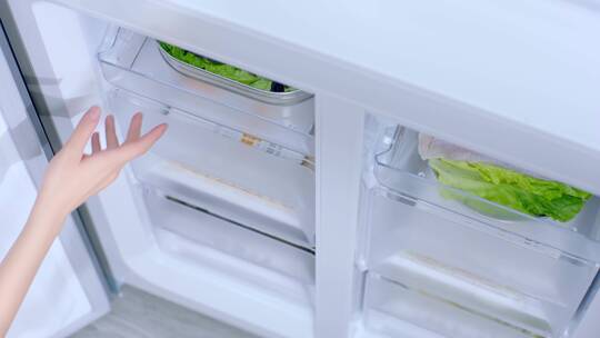 冰箱抽出虾视频素材模板下载