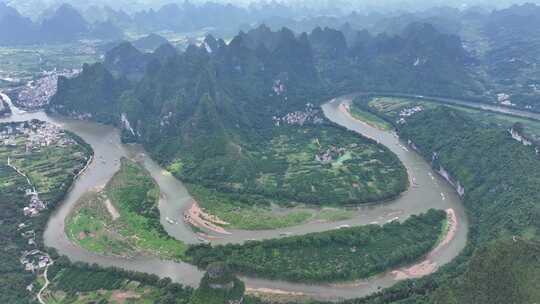 航拍风景 桂林山水 大美中国 壮丽山河