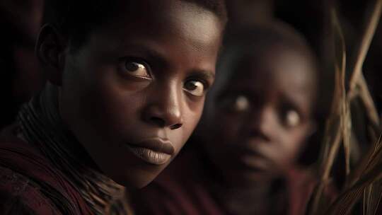 孩童的目光令人动容