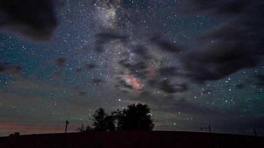 沙漠星空银河延时