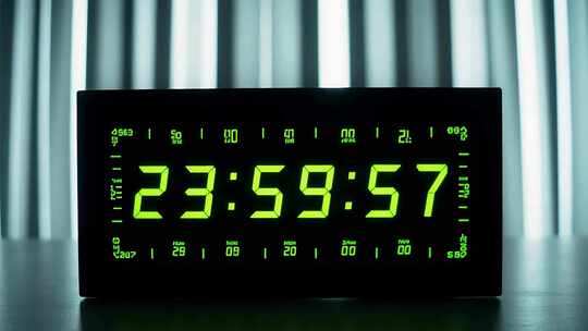 液晶数字时钟显示画面