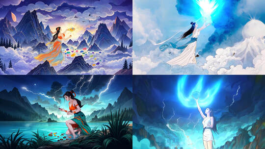女娲补天高清在线视频素材下载