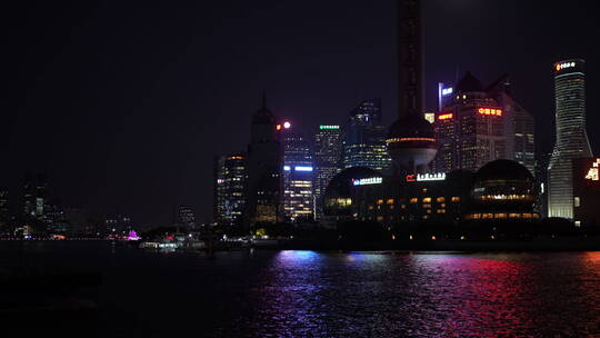 上海外滩夜景夜色旅游业视频素材模板下载