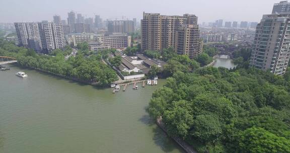 拉升镜头  城市航拍  大全景