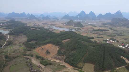 广西柳州塞隆妙景屯农村航拍