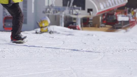 滑雪升格视频素材模板下载
