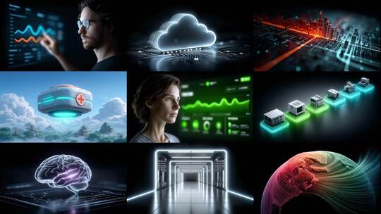 智慧医疗大数据区块链云服务高清在线视频素材下载