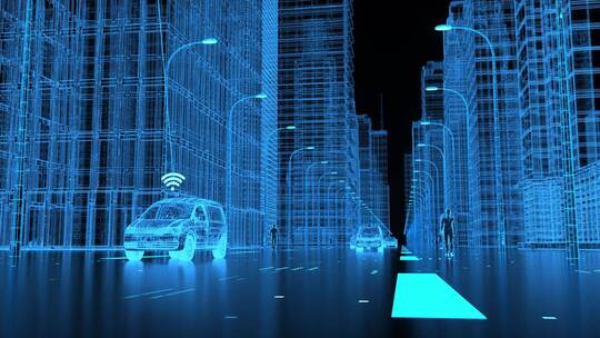 智慧城市概念三维动画