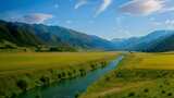 新疆山川河流草原风光高清在线视频素材下载