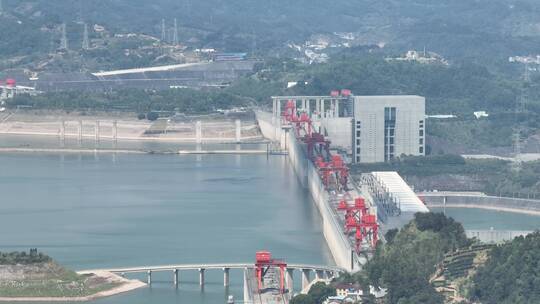 三峡大坝（长焦）视频素材模板下载