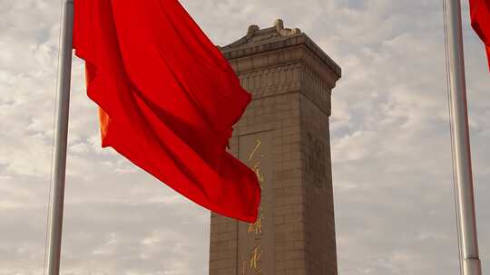 天安门广场英雄纪念碑视频素材模板下载