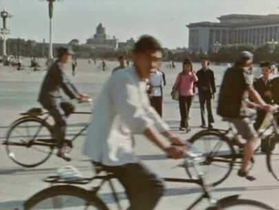 70年代初中国 北京街景 交通