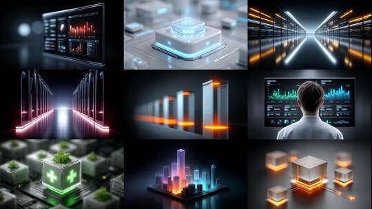 智慧医疗大数据区块链云服务高清在线视频素材下载