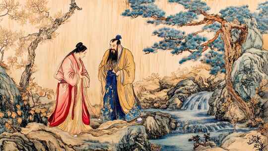 古代圣贤传统文化智者形象历史人物哲学思想