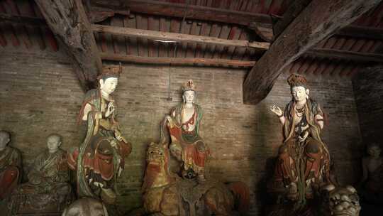 山西长治地标古建筑崇庆寺山西