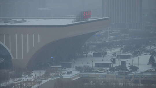 风景 冬季 冬天 雪景 下雪