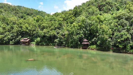 航拍海南五指山景区