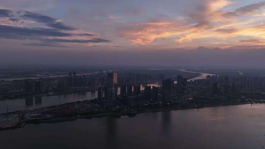 中国广东省广州市南沙区明珠湾区视频素材模板下载