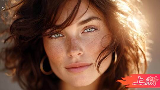 女性户外阳光假日美好瞬间