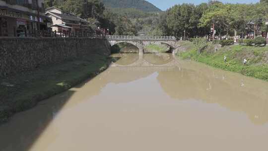 【福建土楼永定景区】一镜到底水车溪流土楼