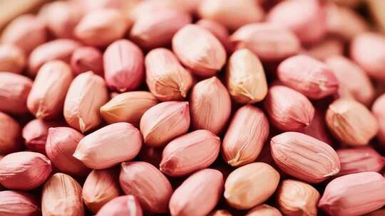 微距特写花生米食材