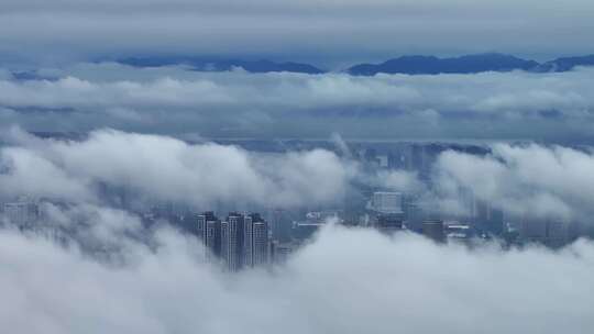 云海山川森林云大山风景云海云雾山水