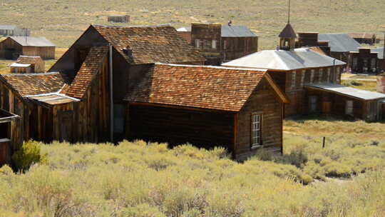 Bodie California-放弃采矿鬼城-白天29视频素材模板下载