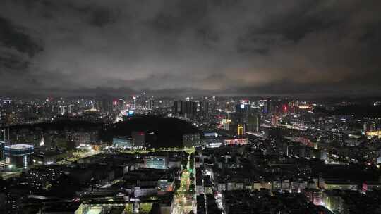 广东深圳龙华区城市建设航拍