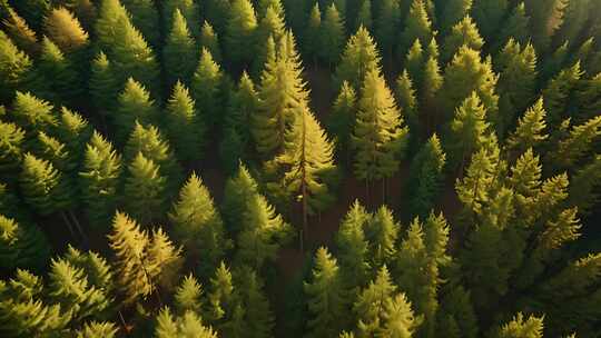 4k风景自然唯美森林绿色植物森林氧吧
