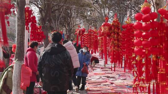 春节过年节日氛围，年味视频素材