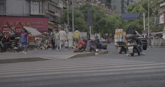 贵阳街景行人