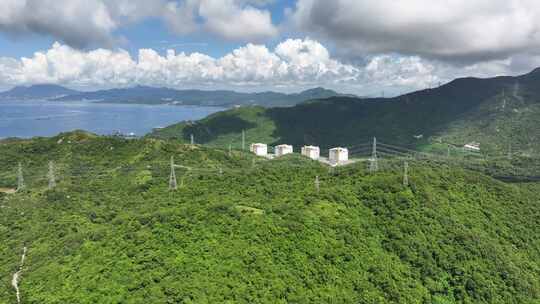 深圳大鹏液化天然气项目、深圳LNG项目航拍视频素材模板下载