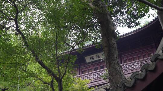 杭州飞来峰韬光寺建筑风景