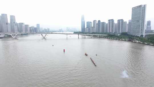 中国广东省广州市生物岛大学城龙舟招景