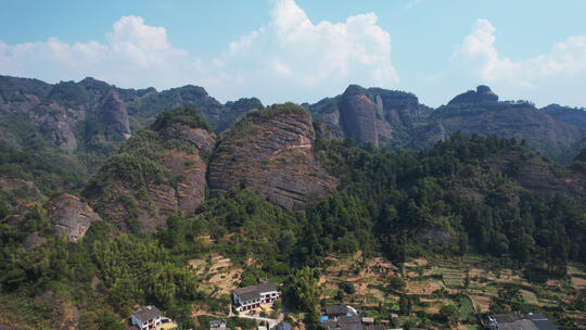 航拍湖南邵阳崀山景区自然风光