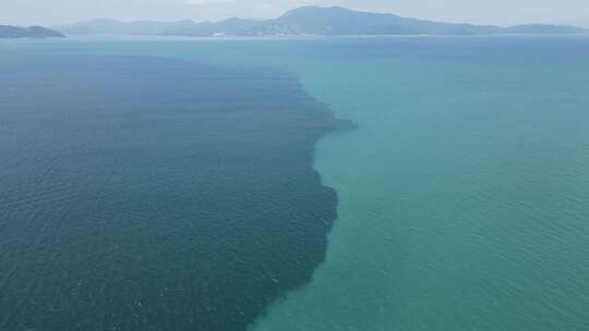 深圳大鹏海洋海水分界线视频素材模板下载