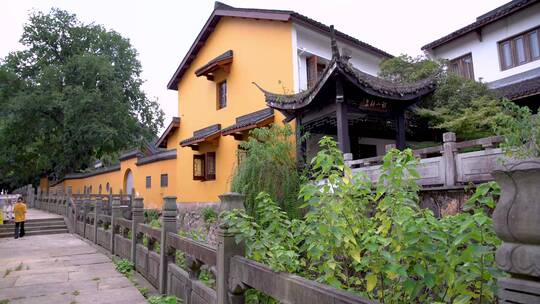 杭州西湖中天竺法净禅寺古建筑4K实拍视频