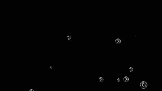 泡泡化学氧气分子上升视频