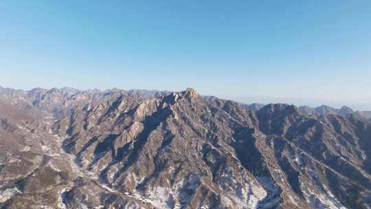 慕田峪长城雪景航拍