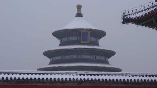 北京雪景 故宫天坛