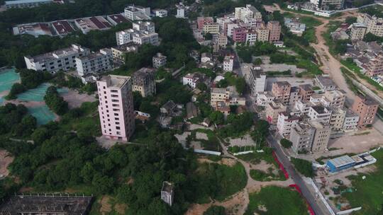 航拍深圳城市建筑风景