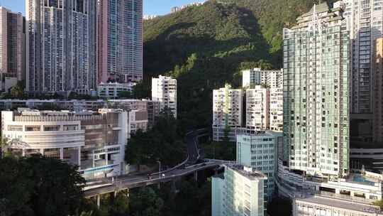 香港清晨航拍