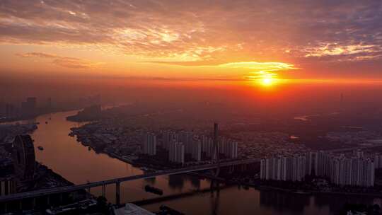 广州圆南浦岛日出延时