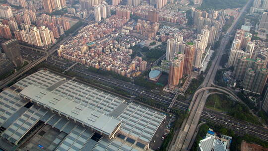 深圳市区全景延时平移视频素材模板下载