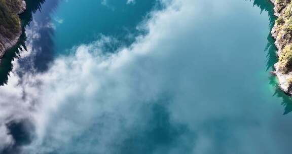 四川阿坝九寨沟航拍