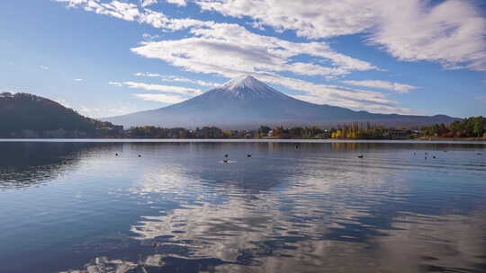 4K富士山延时摄影唯美