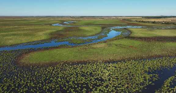 黑龙江挠力河国家级自然保护区湿地航拍
